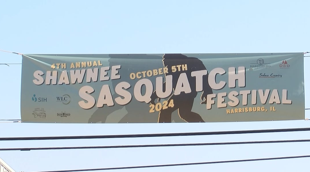 Shawnee Sasquatch Festival banner, Harrisburg Illinois 2024