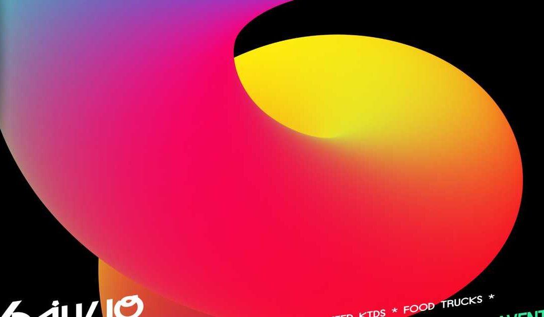 Colorful abstract gradient design