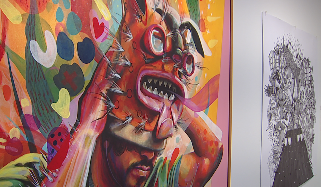 Exposición de arte mexicano-estadounidense explora la sensación de estar “en el medio”