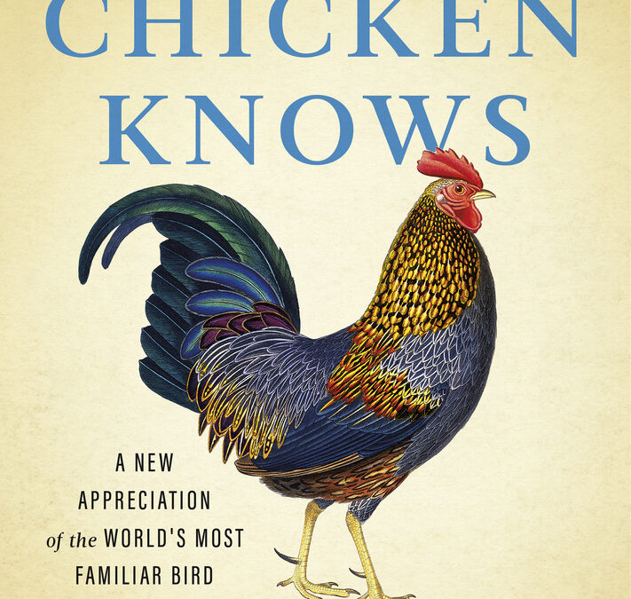 Book cover: colorful chicken illustration, informative title.