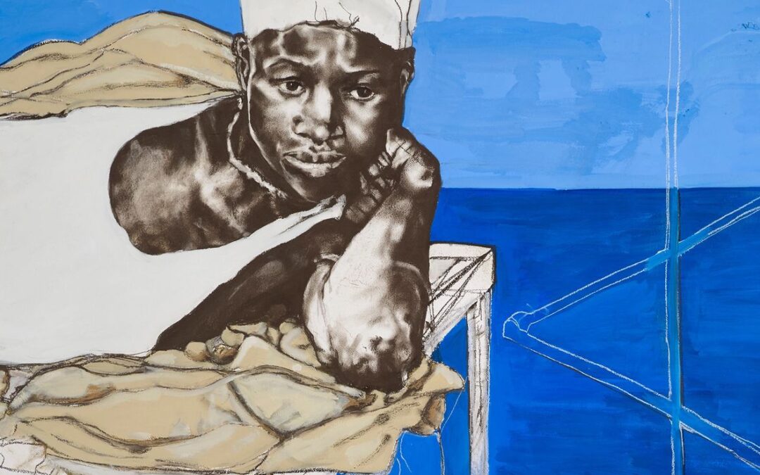 Pintando la figura negra en el Museo de Arte de Filadelfia