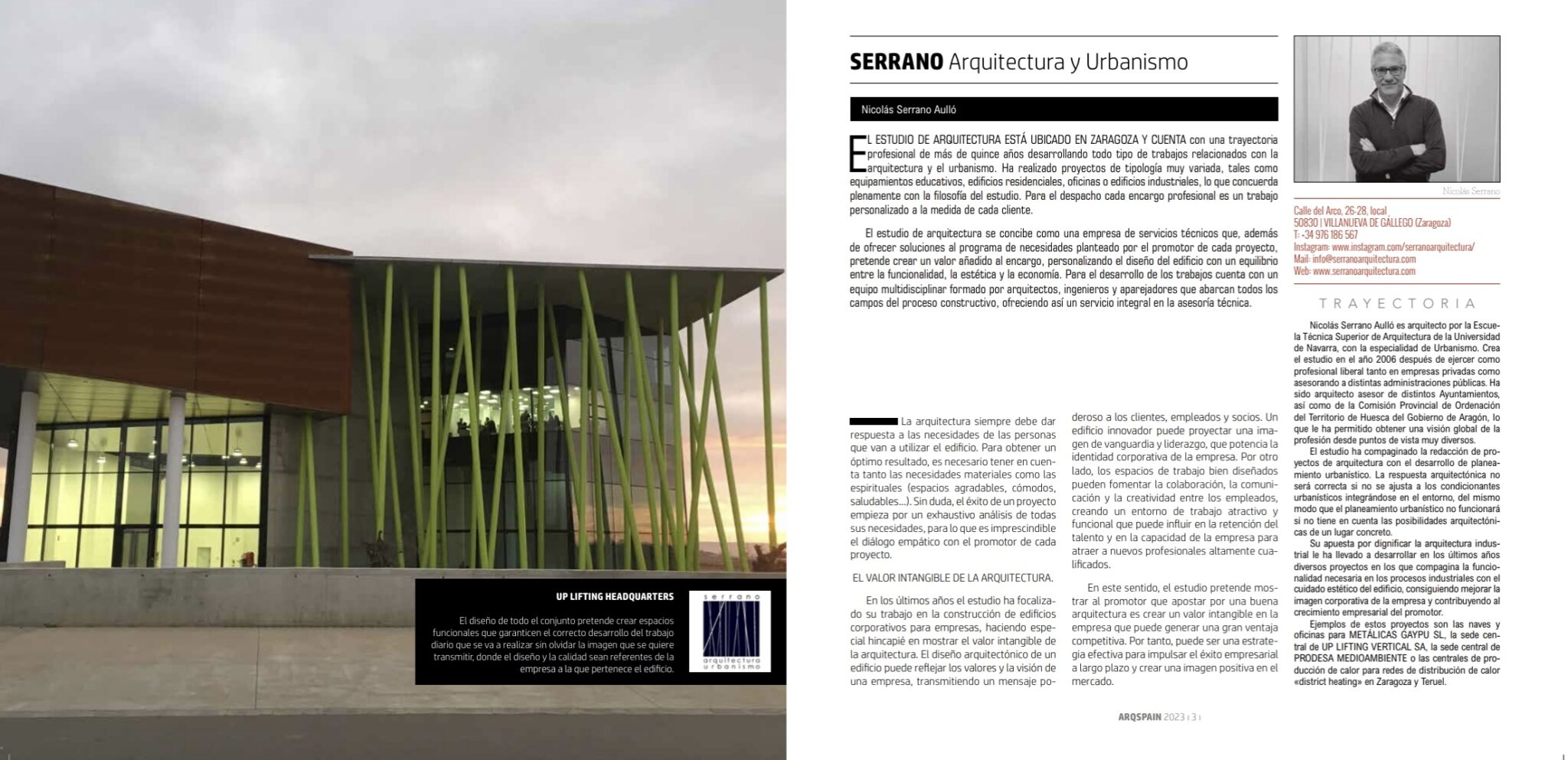 serrano arquitectura Modern building and architectural firm profile.