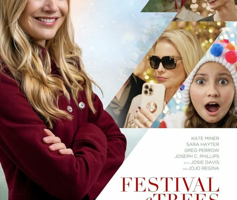 Festival of Trees film poster with cast photos.