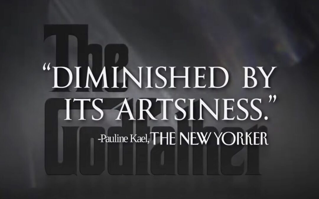 Critique of 'The Godfather' by Pauline Kael, critic.