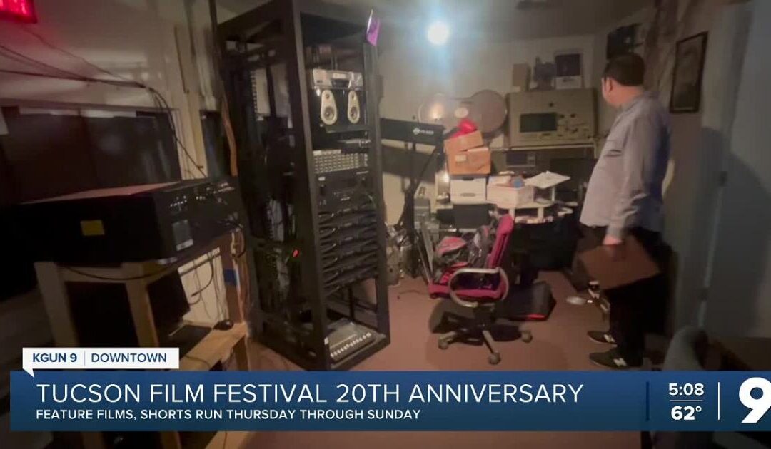Tucson Film Festival 20th Anniversary event setup.
